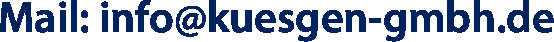 E-Mail an die W. Küsgen GmbH E-Mail an die W. Küsgen GmbH